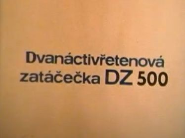 Dvan�ctiv�etenov� zat��e�ka DZ 500